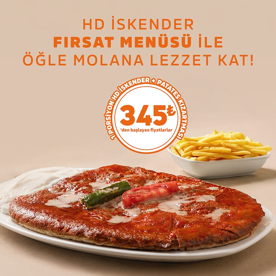 HD İSKENDER FIRSAT MENÜSÜ